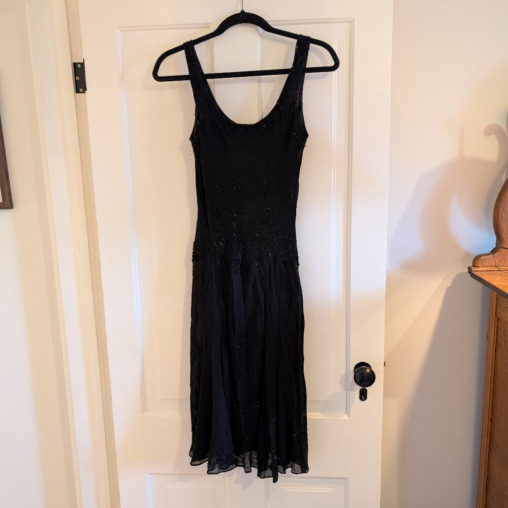 Jones New York Vintage Beaded Women's Black Dress Size 6